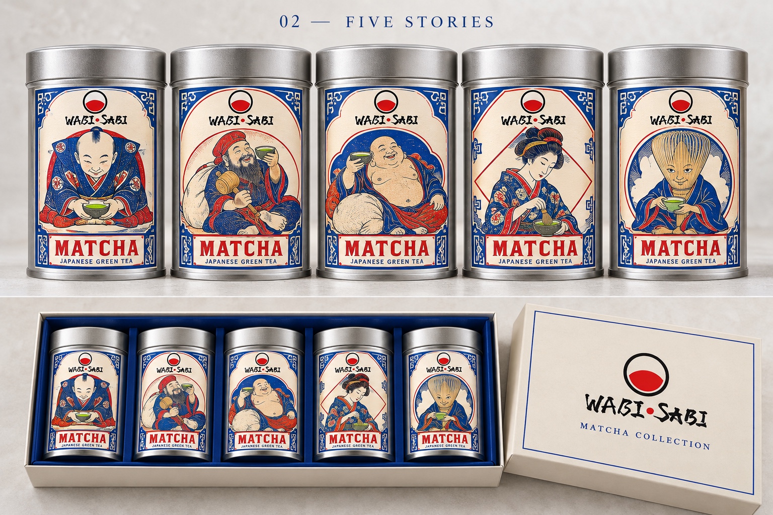 WABI-SABI MATCHA packaging design study 7