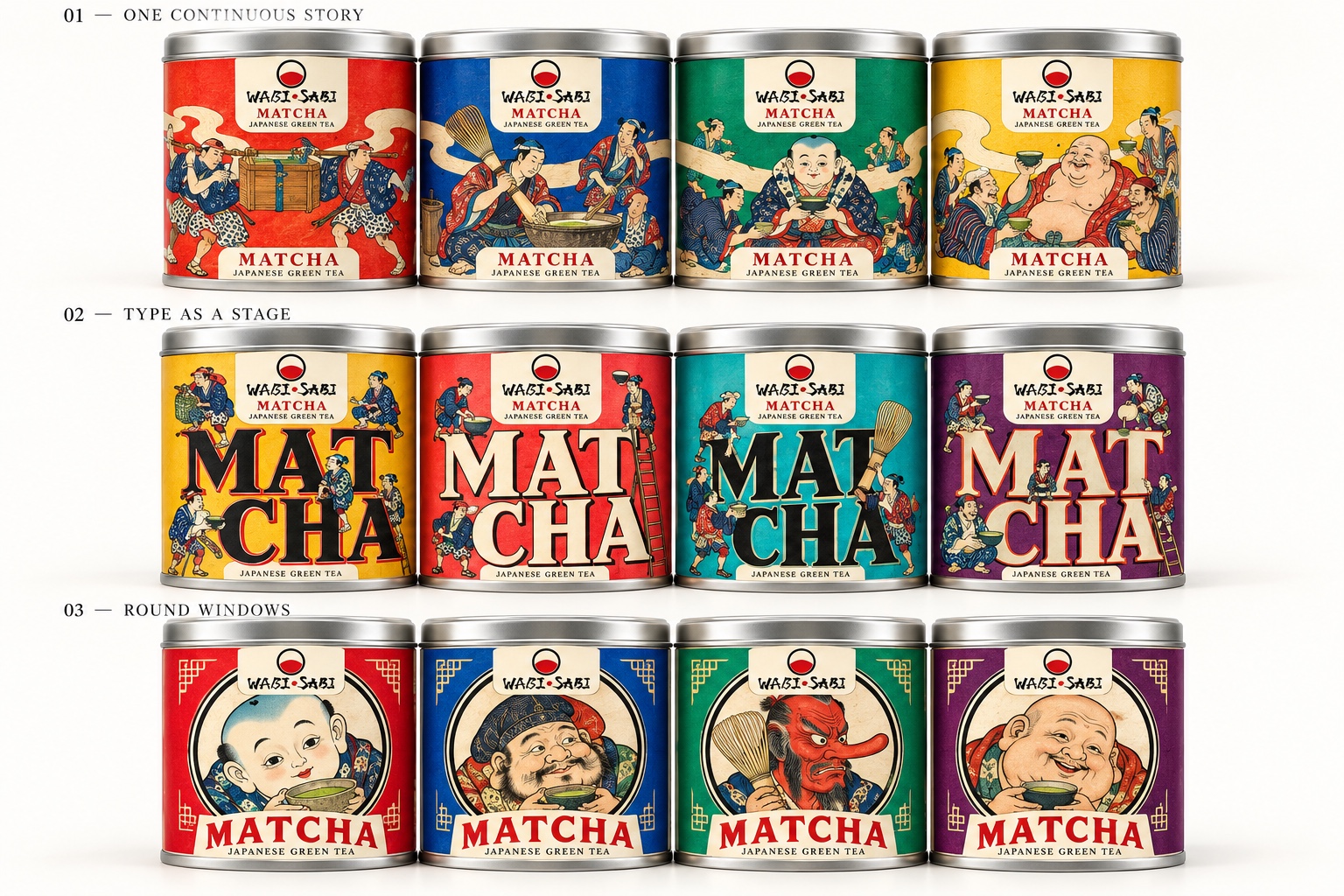 WABI-SABI MATCHA packaging design study 9