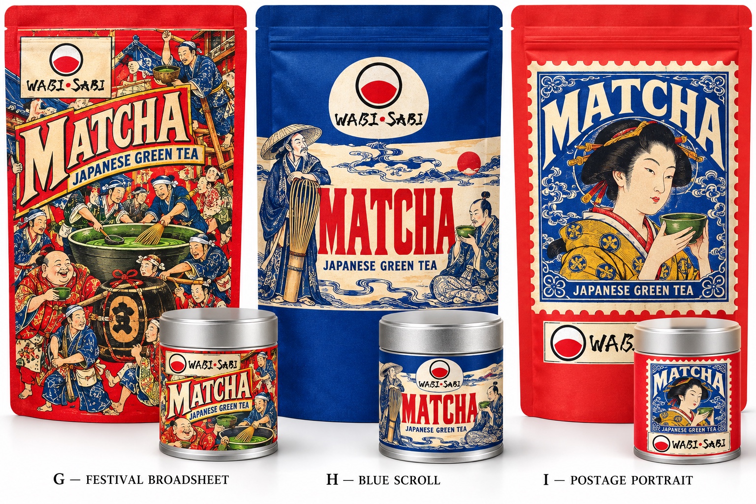 WABI-SABI MATCHA packaging design study 4