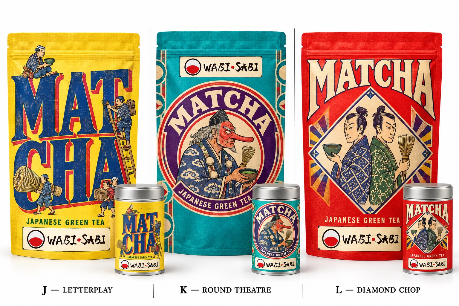 WABI-SABI MATCHA packaging design study 5